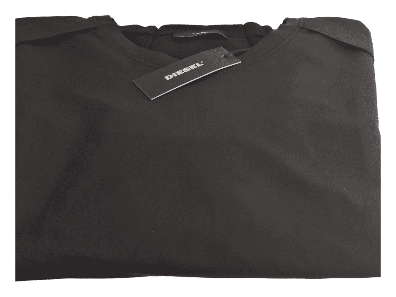 T-Shirt noir DIESEL - STYLE CUIR