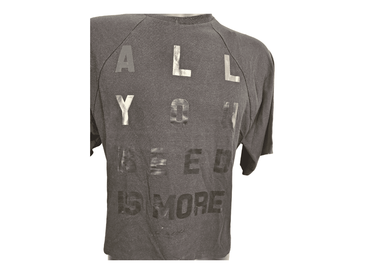 T-Shirt manche mi longues noir DIESEL "ALL YOU NEED IS MORE" Oversize