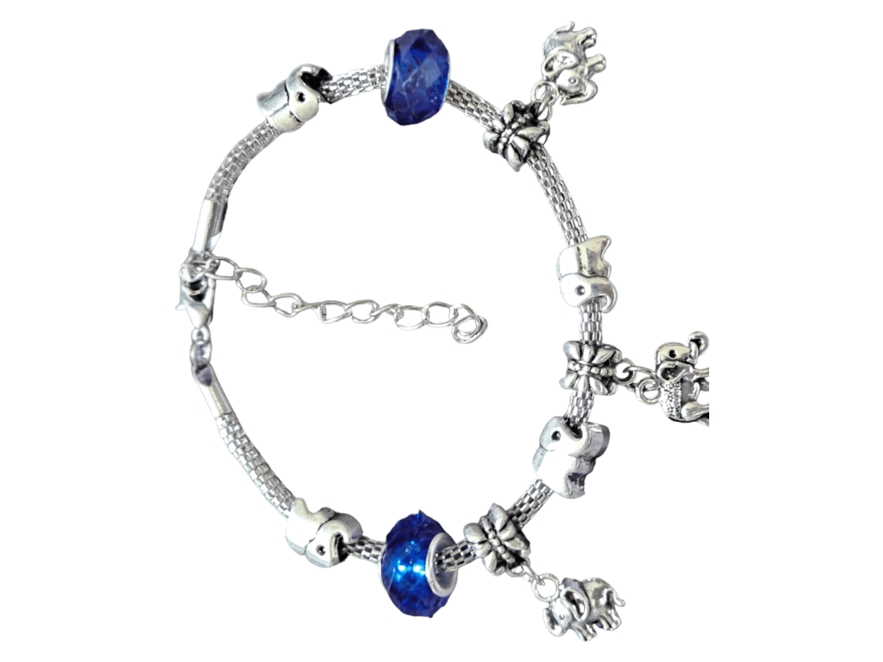 Bracelets Style Pandora Bleu fonçé