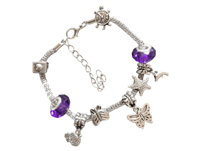 Bracelets Style Pandora violets