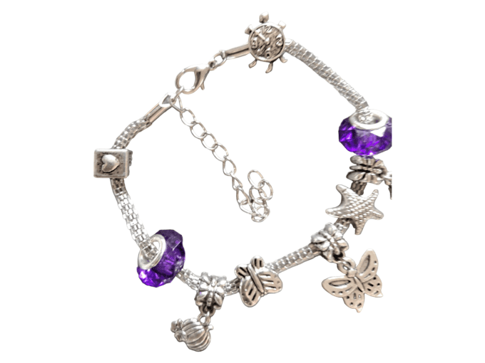 Bracelets Style Pandora violets