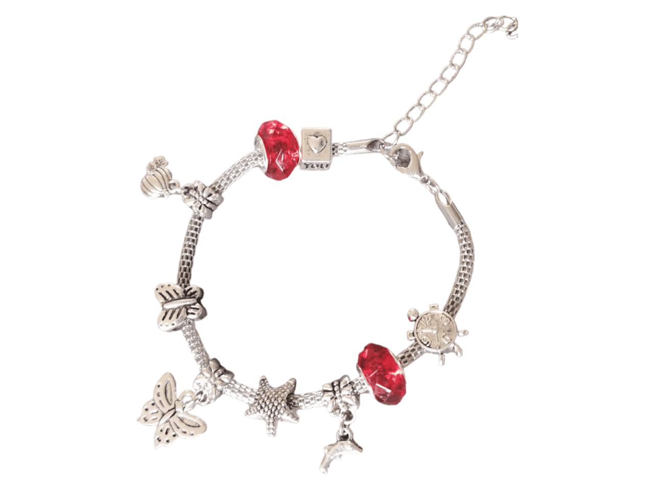 Bracelets Style Pandora Rouge