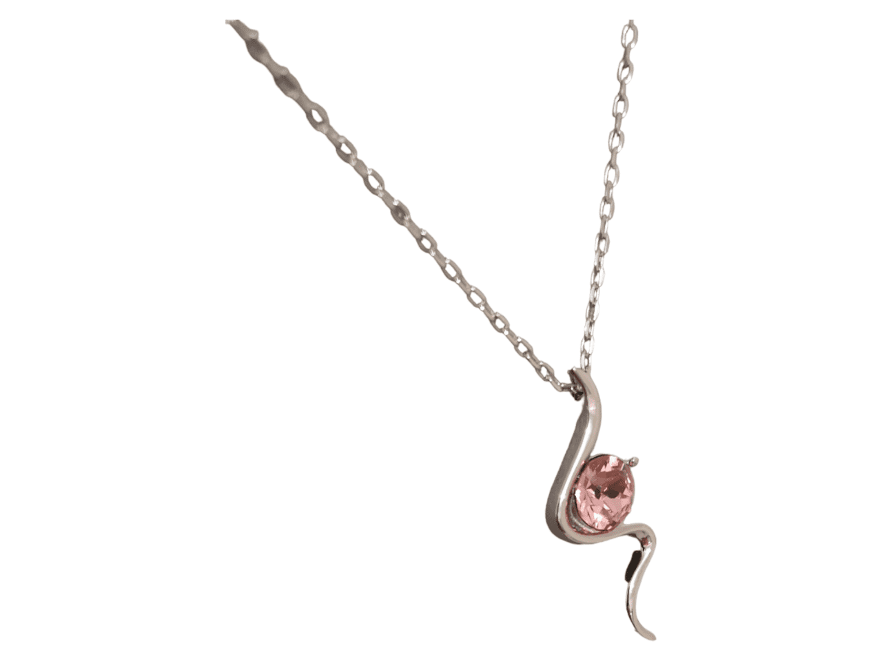 Chaine et Pendentif Perle rose serpentin, SWAROVSKI